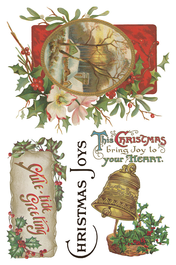 Christmas Joy IOD Transfer 8x12 Pad™-Iron Orchid Designs