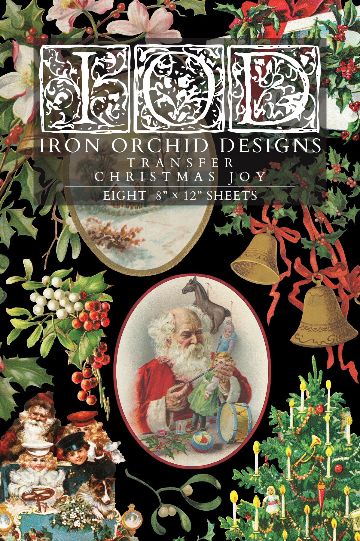 Christmas Joy IOD Transfer 8x12 Pad™-Iron Orchid Designs
