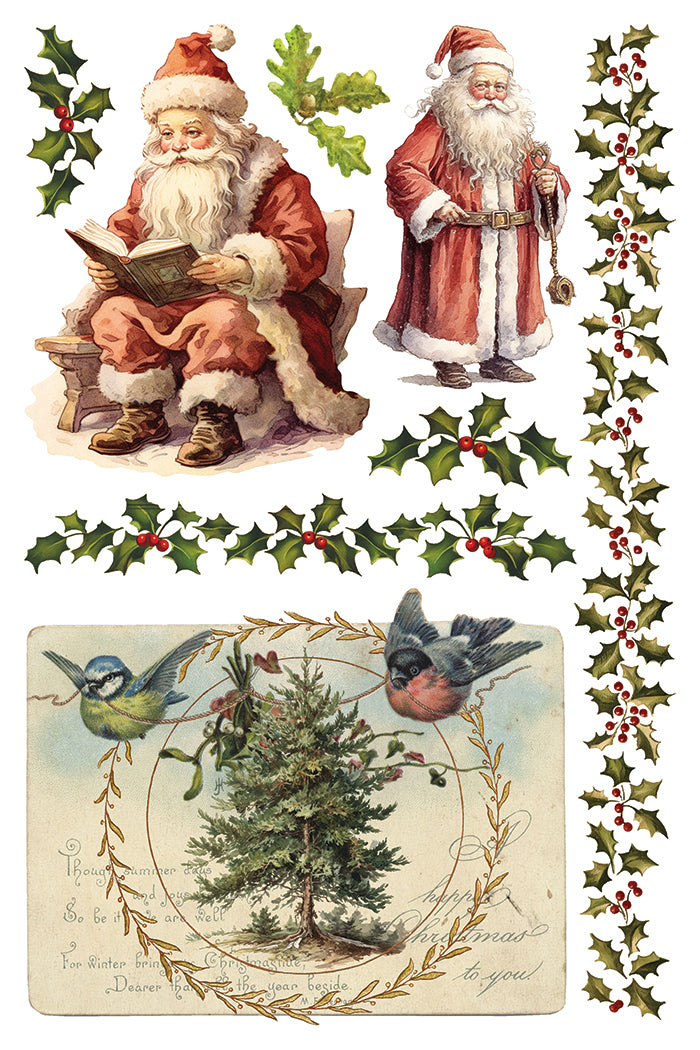 Santa's Hollow IOD Transfer 8x12 Pad™-Iron Orchid Designs