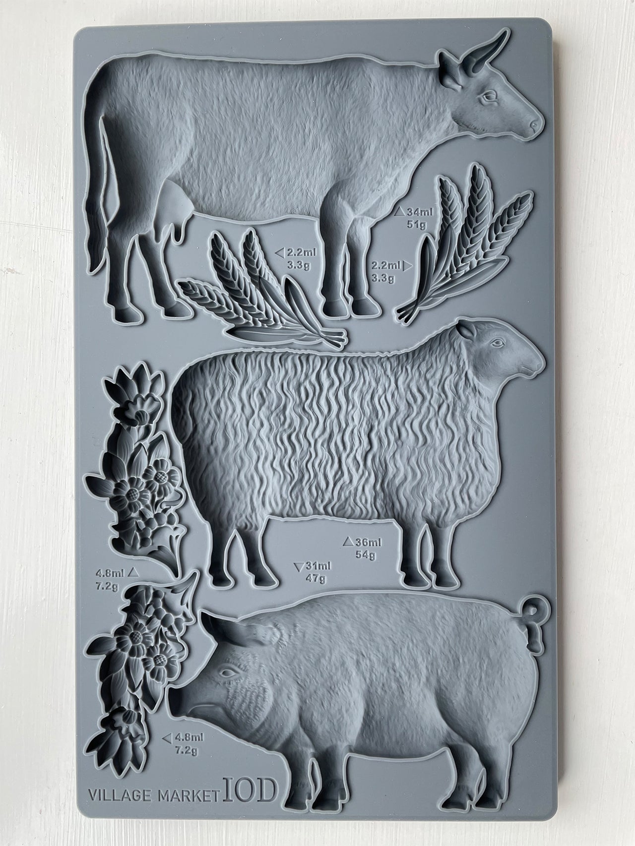 Village Market 6"x10" - IOD Decor Mould™ - Iron Orchid Designs