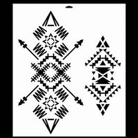 Thumbnail for DÉCOR STENCILS®Decor Stencils® – Tribal Imprint – 1 pc, sheet size 9″x12″