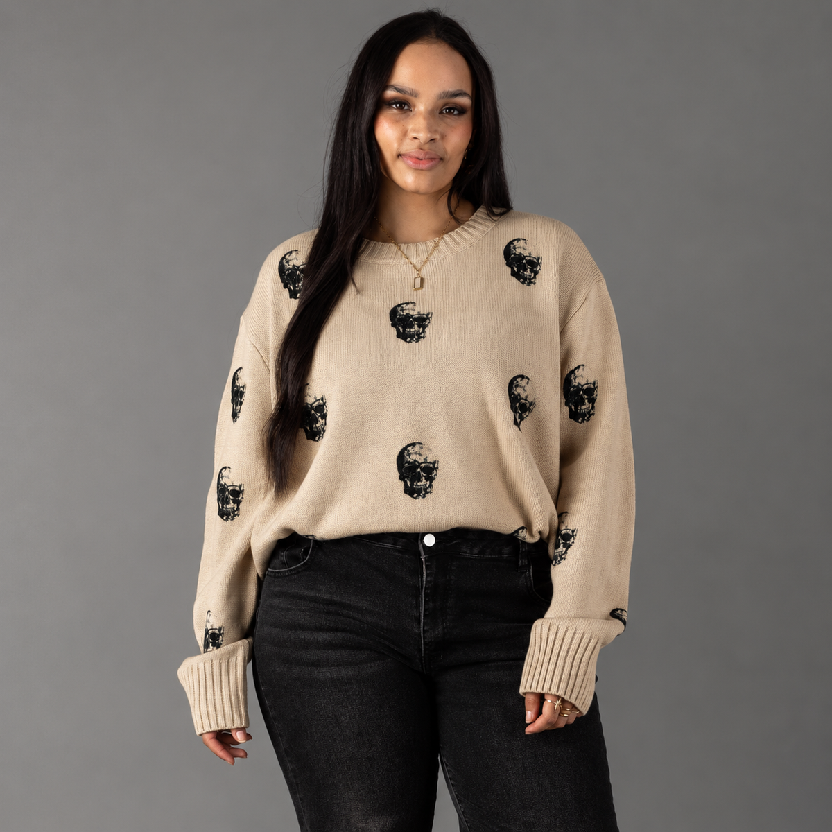 The Vesper Skull Sweater | Plus