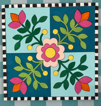 Thumbnail for Floral 1 Barn Quilt Whimsey Wood Craft Kits