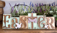 Thumbnail for Easter Cross Block Shelf Sitter Whimsey Wood Craft Kits