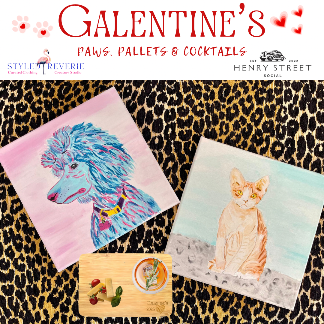 February 13th Galentine’s Paint your Pet at Henry Street Social