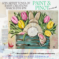 Thumbnail for March 15th Paint & Sip Bunny Tulips