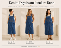 Thumbnail for The Juliette Dress, Denim Overall Midi Dress
