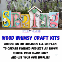 Thumbnail for Spring Block Shelf Sitter Whimsey Wood Craft Kits