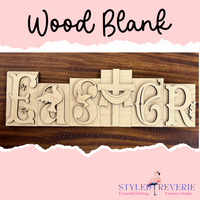 Thumbnail for Easter Cross Block Shelf Sitter Whimsey Wood Craft Kits