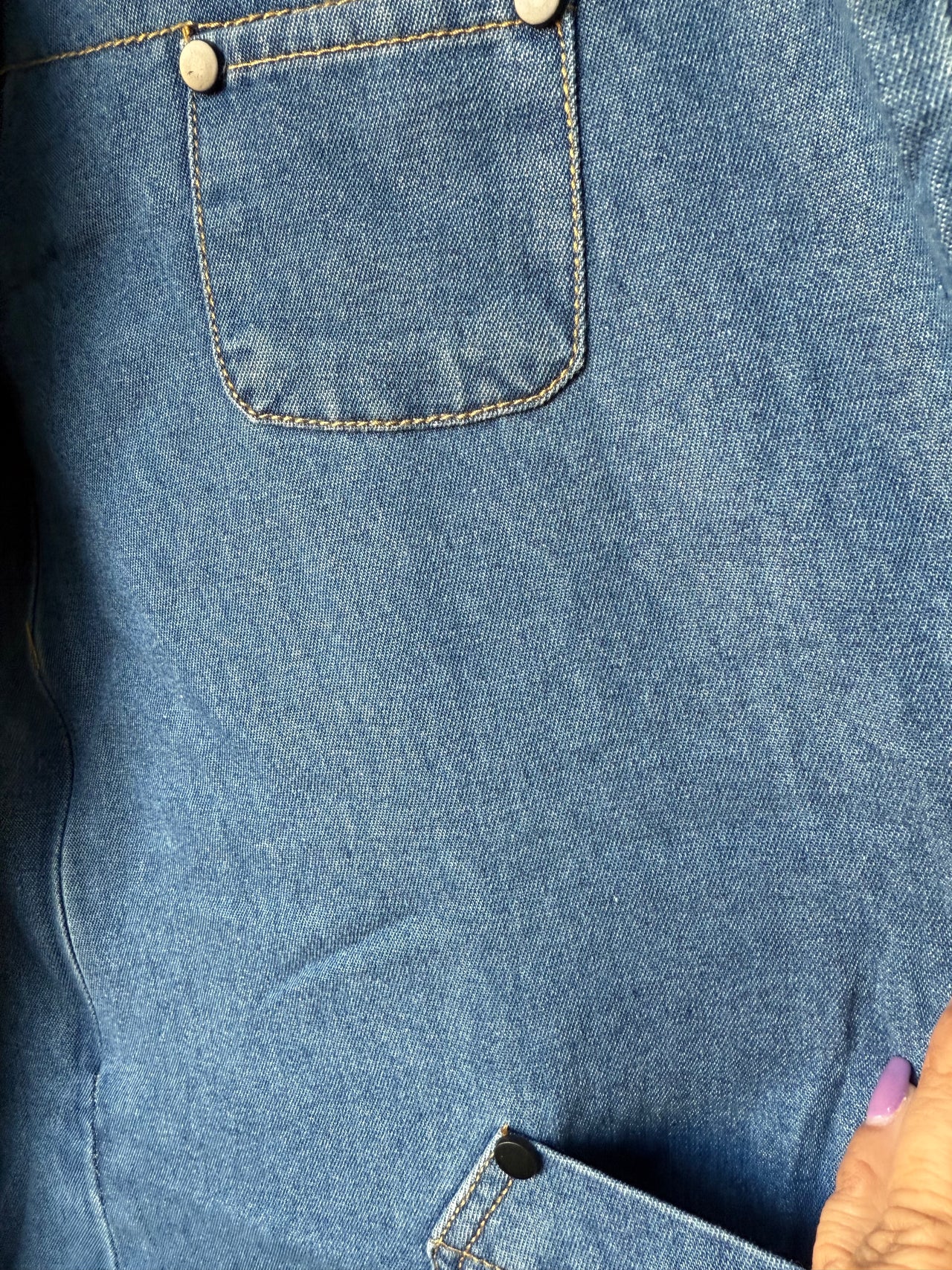 WASHED SOFT DENIM BOW TIE ZIPPER FRONT JUMPSUIT