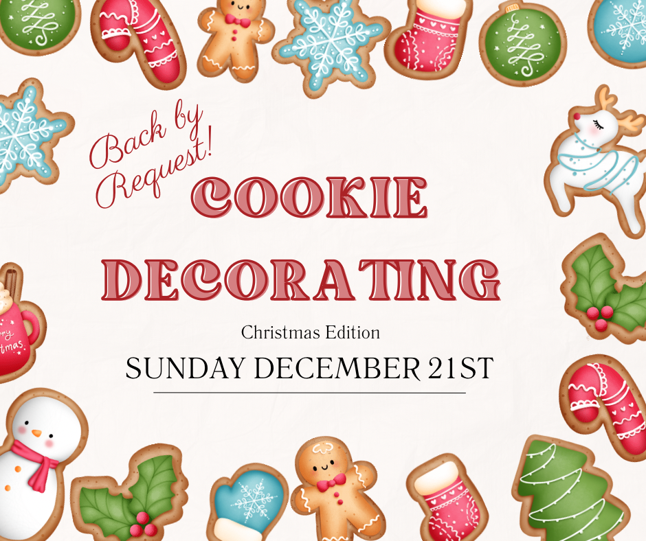 Christmas Cookie Decorating Class Sunday December 21st