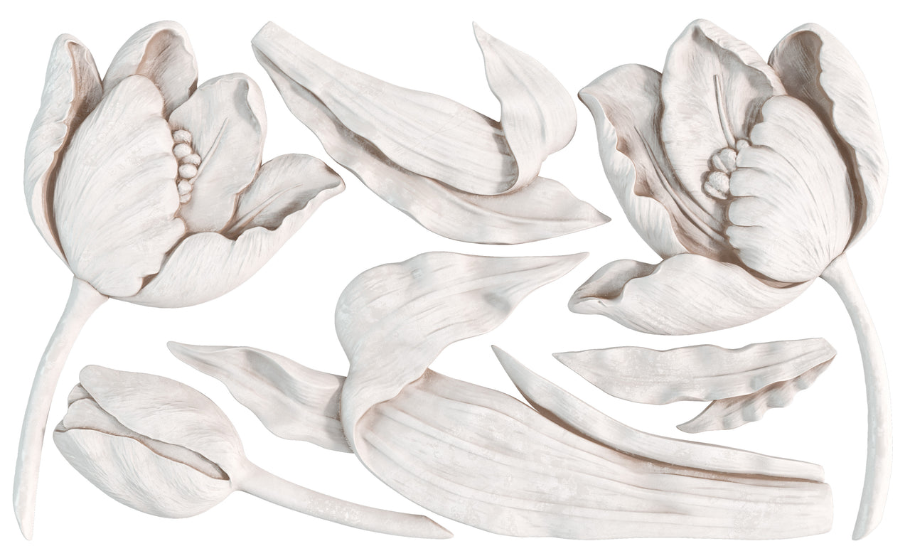 Tulips 6x10 IOD Mould™ - Iron Orchid Designs
