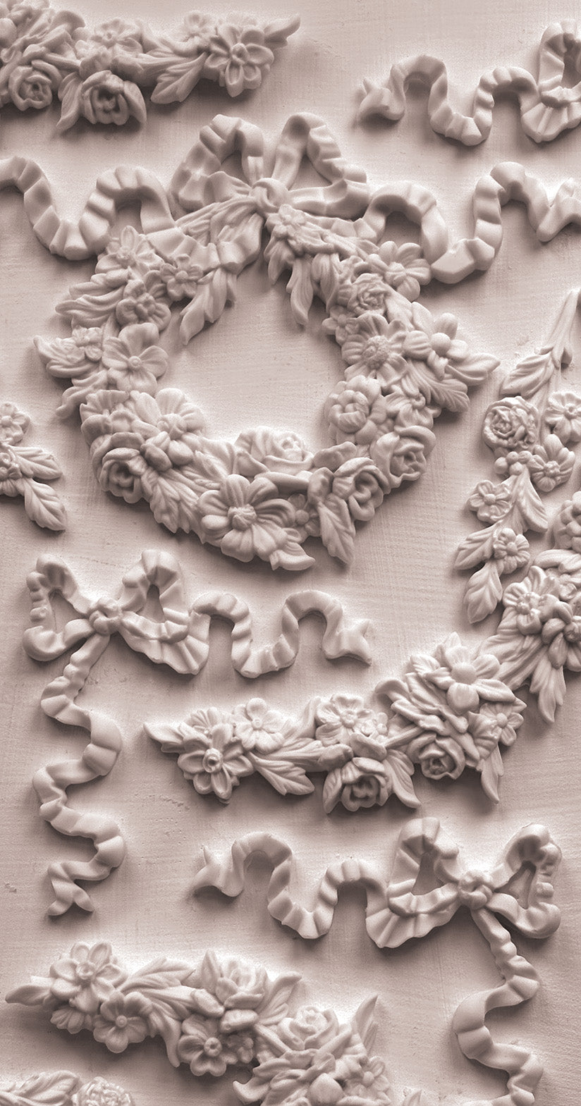 Wreath & Swags 6x10 IOD Mould™ - Iron Orchid Designs