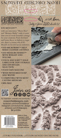 Thumbnail for Wreath & Swags 6x10 IOD Mould™ - Iron Orchid Designs