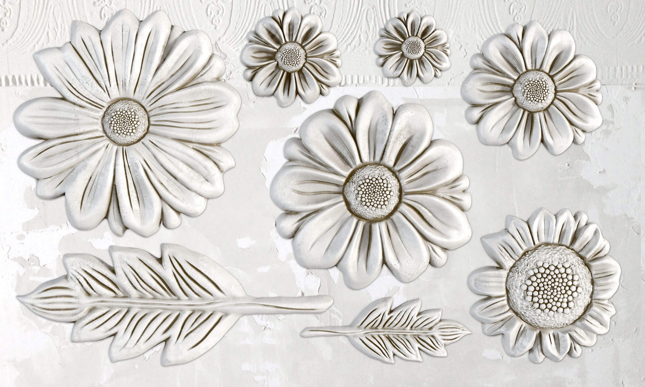 He Loves me Not  6x10 IOD Mould™ - Iron Orchid Designs