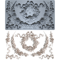 Thumbnail for Wreath & Swags 6x10 IOD Mould™ - Iron Orchid Designs