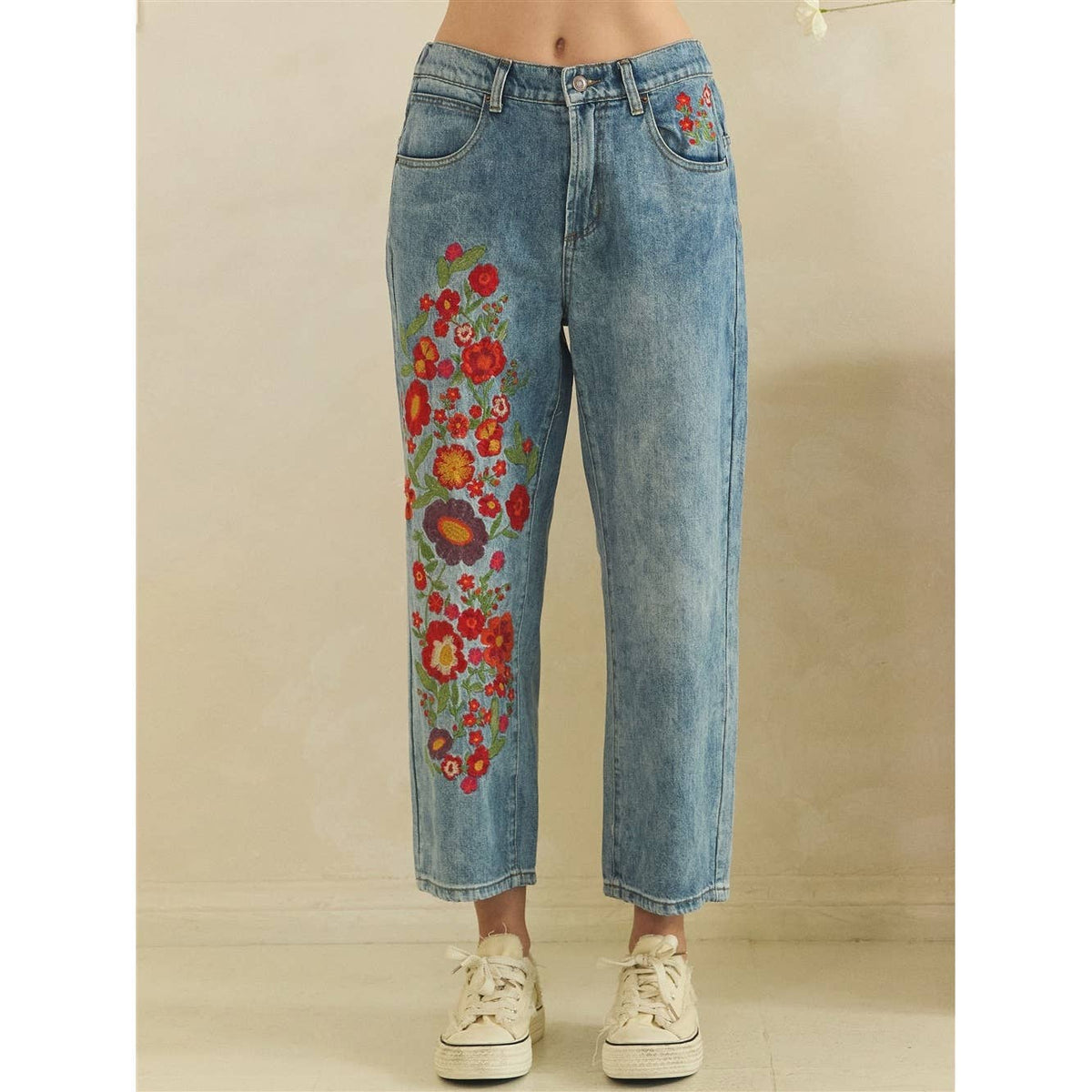 The Dahlia Embroidered Jeans