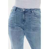 Thumbnail for KanCan USA PLUS PETITE HIGH RISE FLARE JEANS