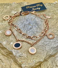 Thumbnail for Dainty Rose gold Charm bracelet