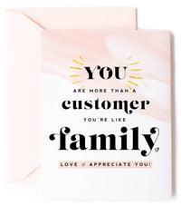 Thumbnail for More Than A Customer - Client Appreciation Greeting Card