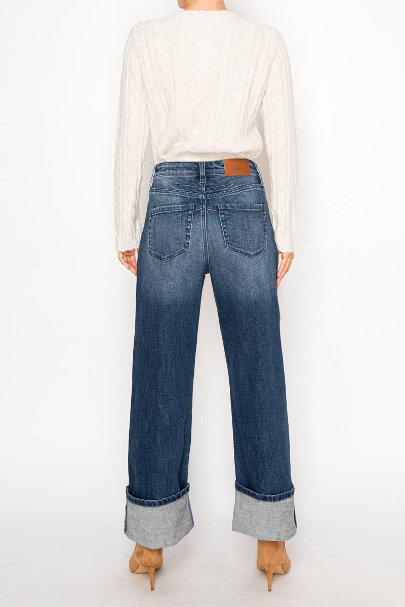 Artemis™ Wide Cuff Straight Jeans