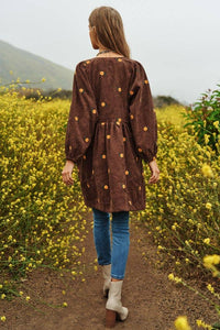 Thumbnail for Plus Corduroy Quilted Mini Dress