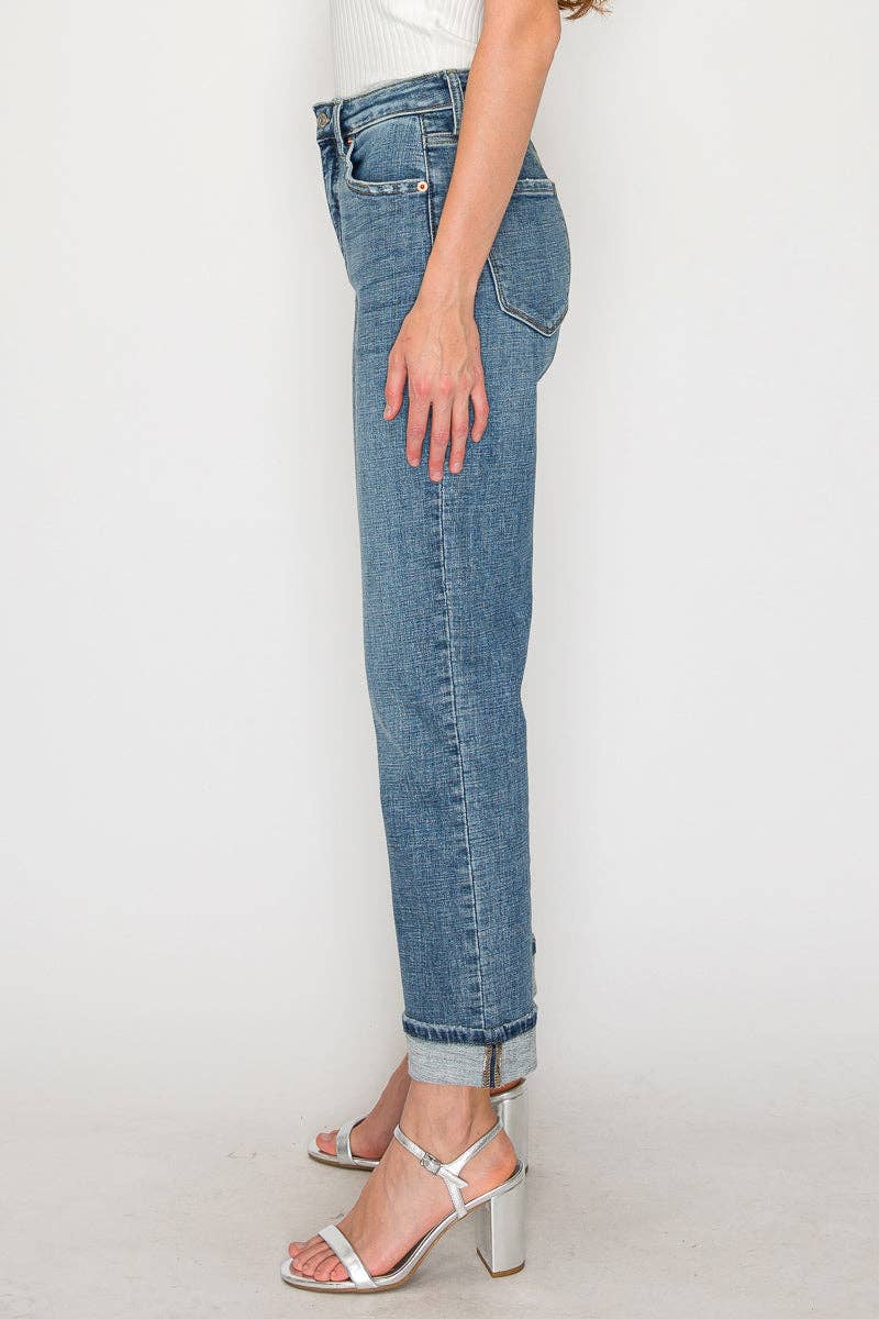 The Blaire High Rise Straight Jeans | Medium Wash