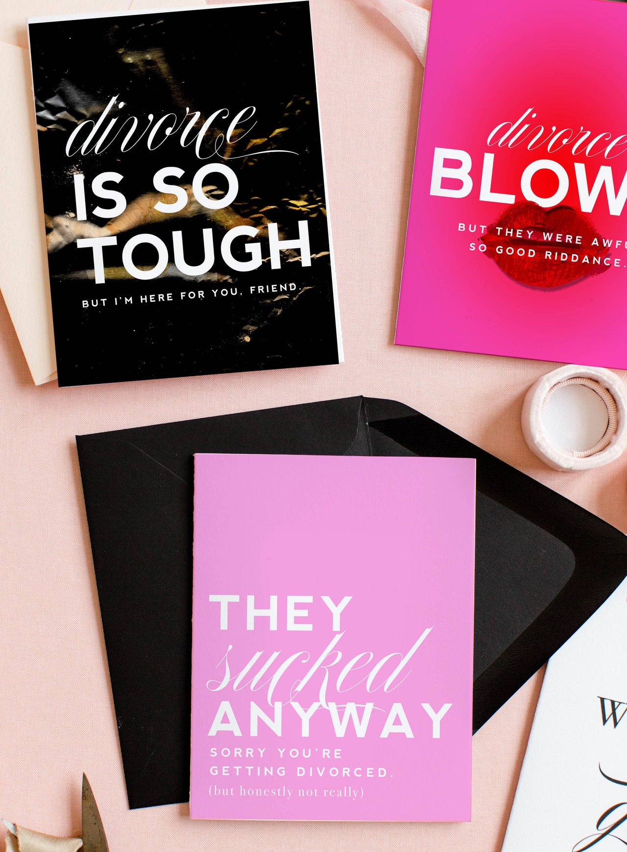 They Sucked, Funny Divorce Greeting Card & Sympathy Card
