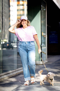 Thumbnail for PLUS SIZE - HIGH RISE STRAIGHT JEANS - Light to Medium Wash