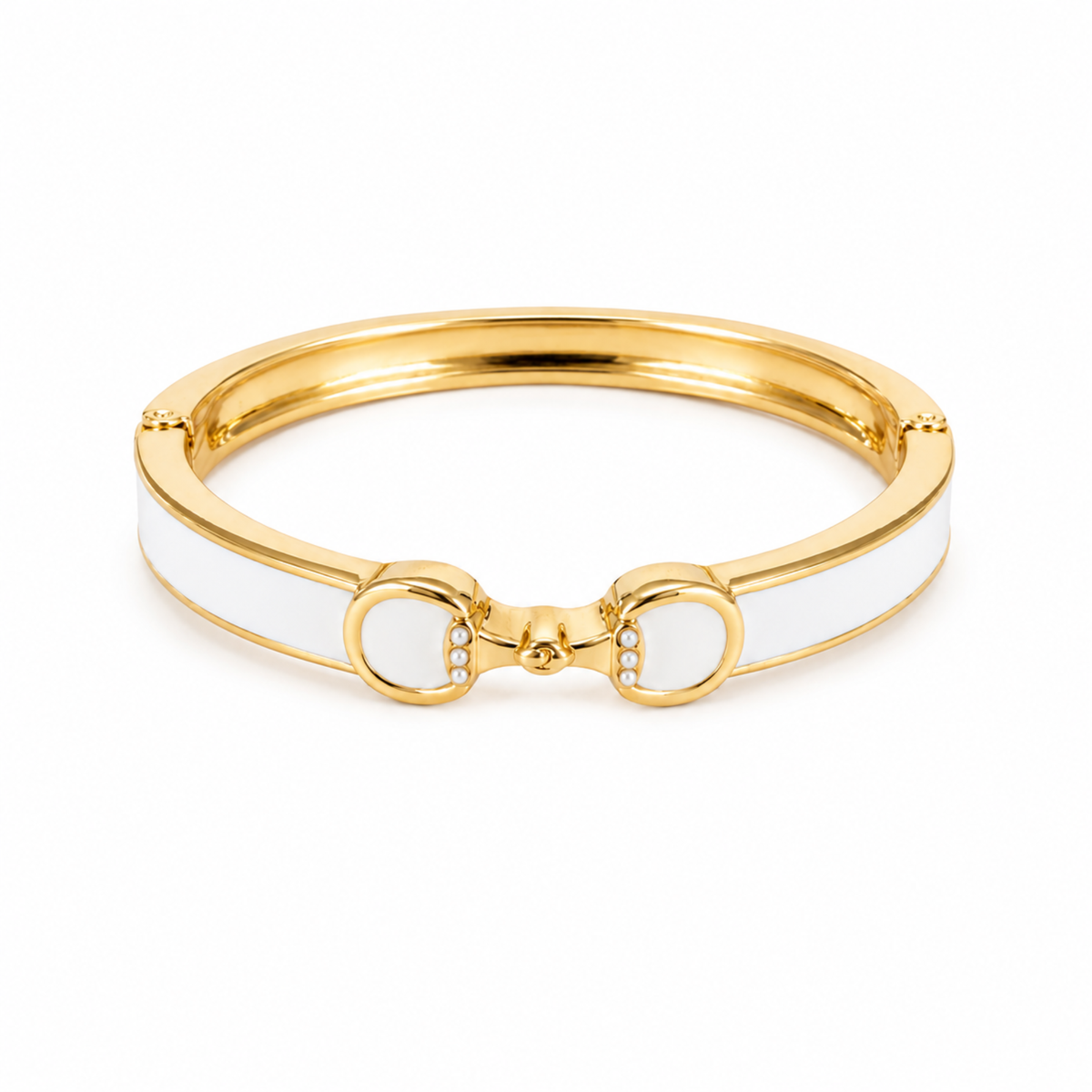 Derby Horse Bit Color Hinge Cuff Bracelet