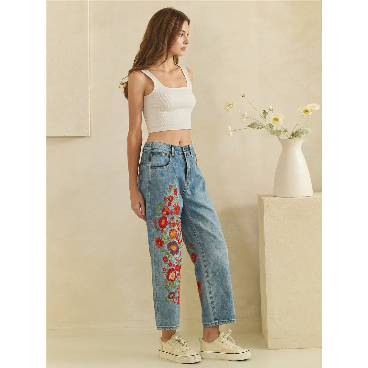 The Dahlia Embroidered Jeans