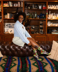 Thumbnail for Dopamine Dogs Black Sheer Crew Sock