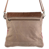 Thumbnail for Red And Blue Crossbody Leather Closure Bag