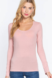 Thumbnail for Long Sleeve Scoop Neck Top