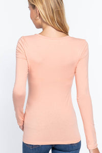 Thumbnail for Long Sleeve Scoop Neck Top