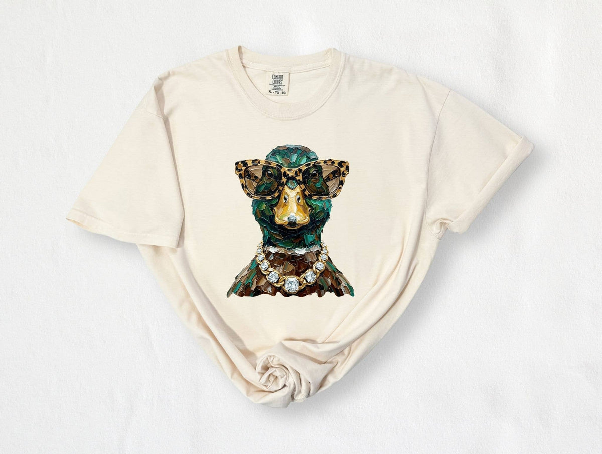Glam Mallard Duck Graphic Tee
