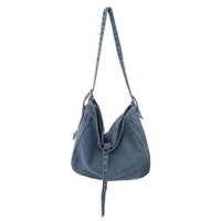 Thumbnail for Stylish Crossbody Denim Canvas Bag - Large Capacity