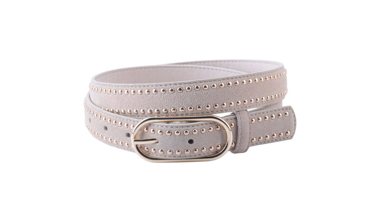 StudLined Suede Belt