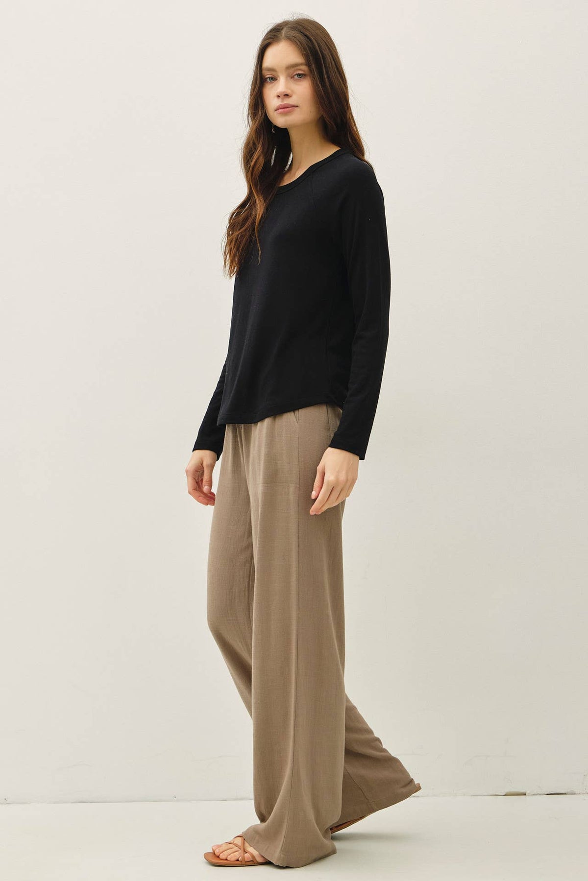 SOFT JERSEY RAGLAN LONG SLEEVE TOP