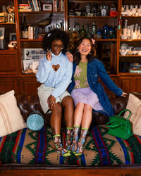 Thumbnail for Dopamine Dogs Black Sheer Crew Sock