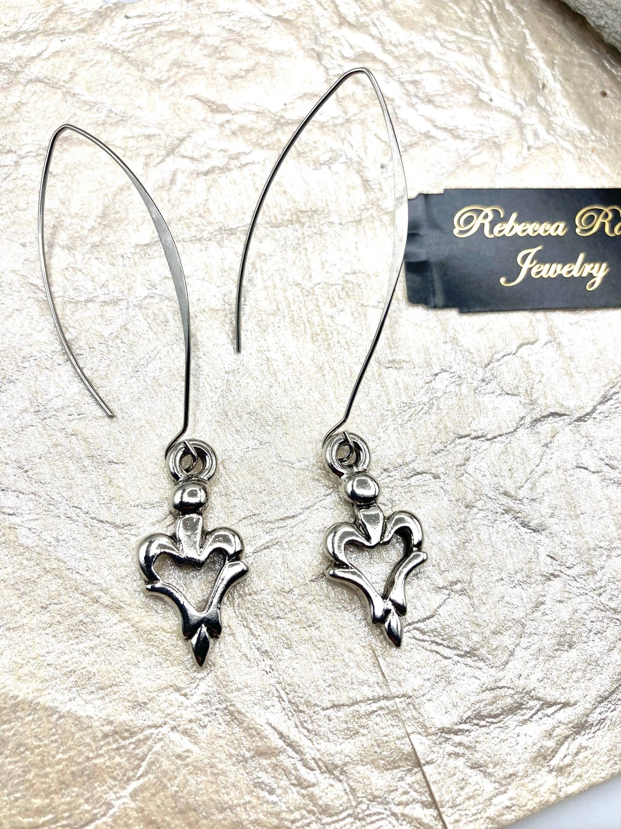Heart Drop Earring