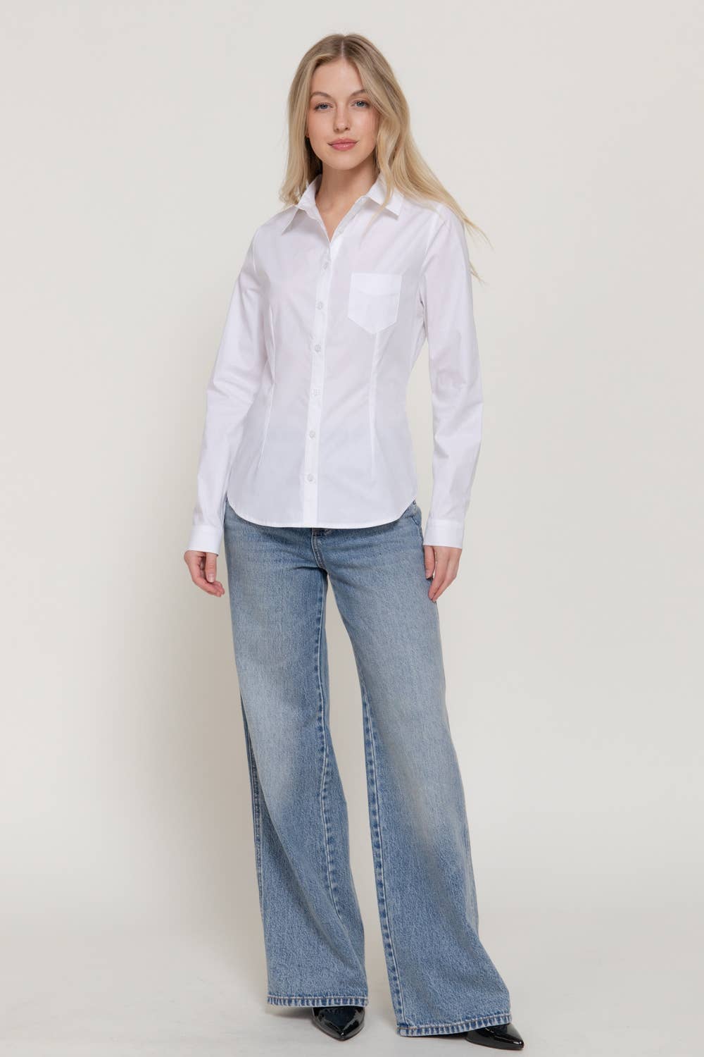 The Vivienne Shirt, Classic Cotton Button Down