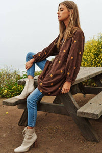 Thumbnail for Plus Corduroy Quilted Mini Dress