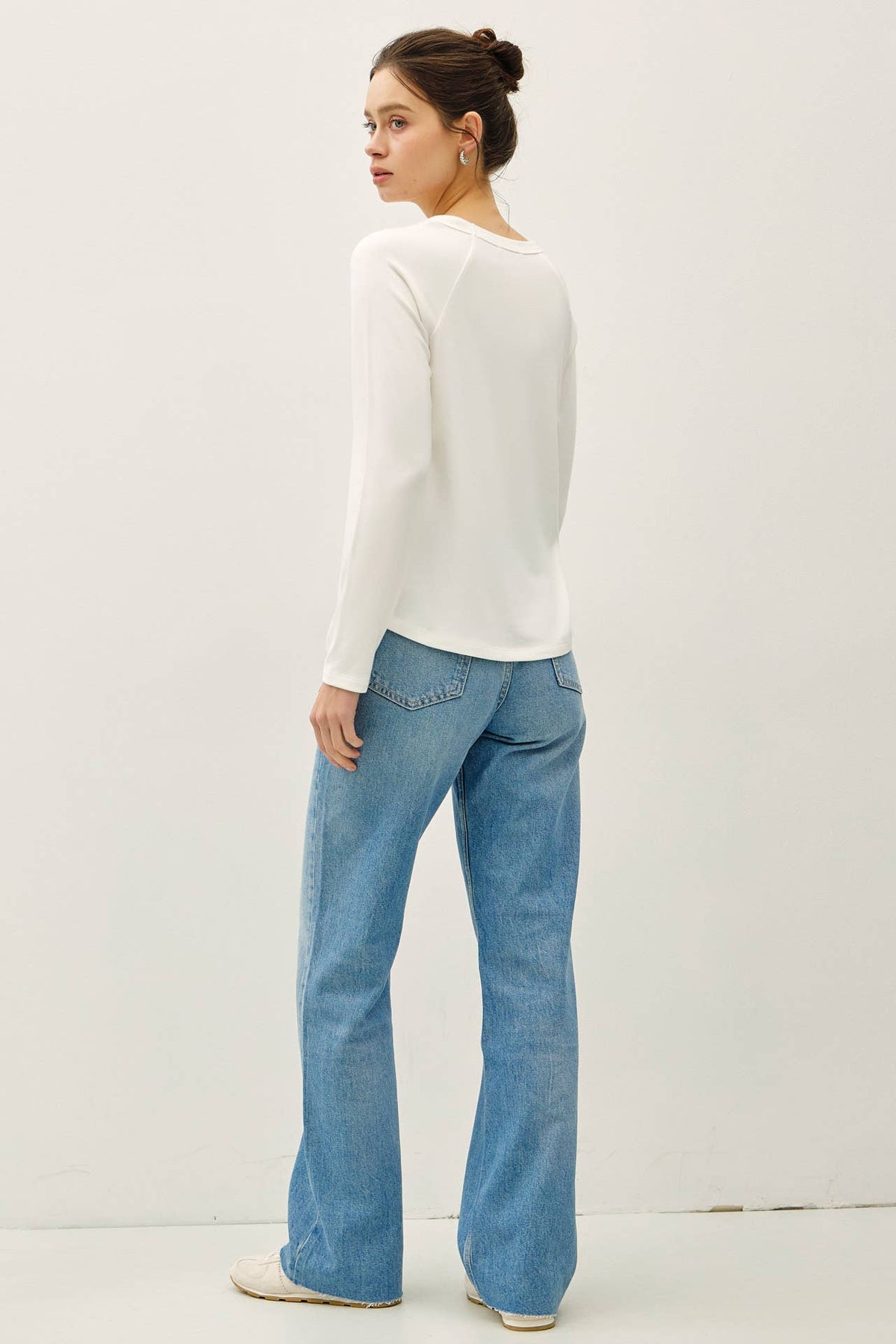SOFT JERSEY RAGLAN LONG SLEEVE TOP
