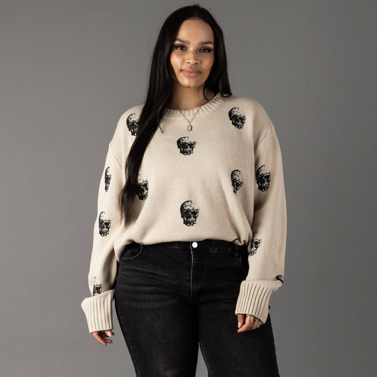 The Vesper Skull Sweater | Plus