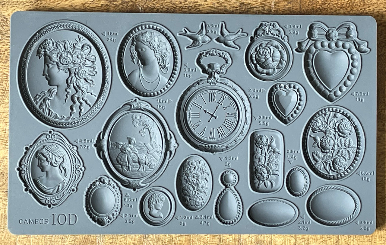 Cameos 6"x10" - IOD Decor Mould™ - Iron Orchid Designs