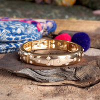 Thumbnail for Gold-Tone Eternity Stretch Bangle – Pearls, Turquoise, or Crystals