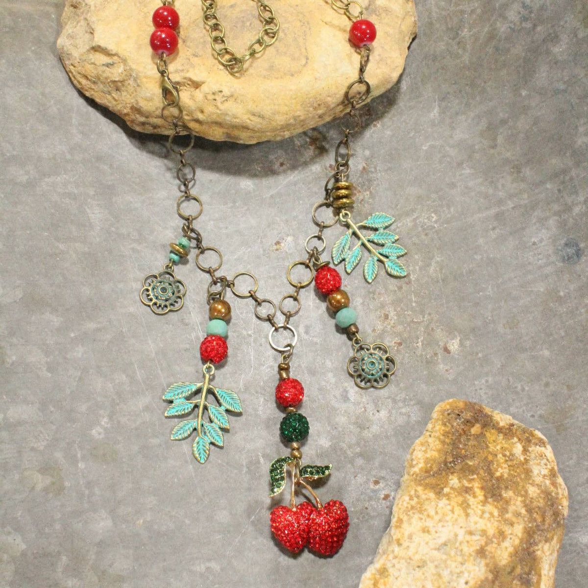 Sweet Cherry Charm'd Necklace
