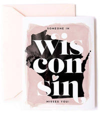 Thumbnail for Wisconsin Misses You, Thinking of You Love Card