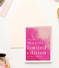 Thumbnail for Limited Edition Birthday Card - Hot Pink Greeting Card